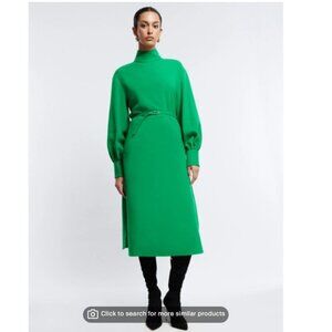 BCBGMAXAZRIA Skai Midi Dress In Emerald Green